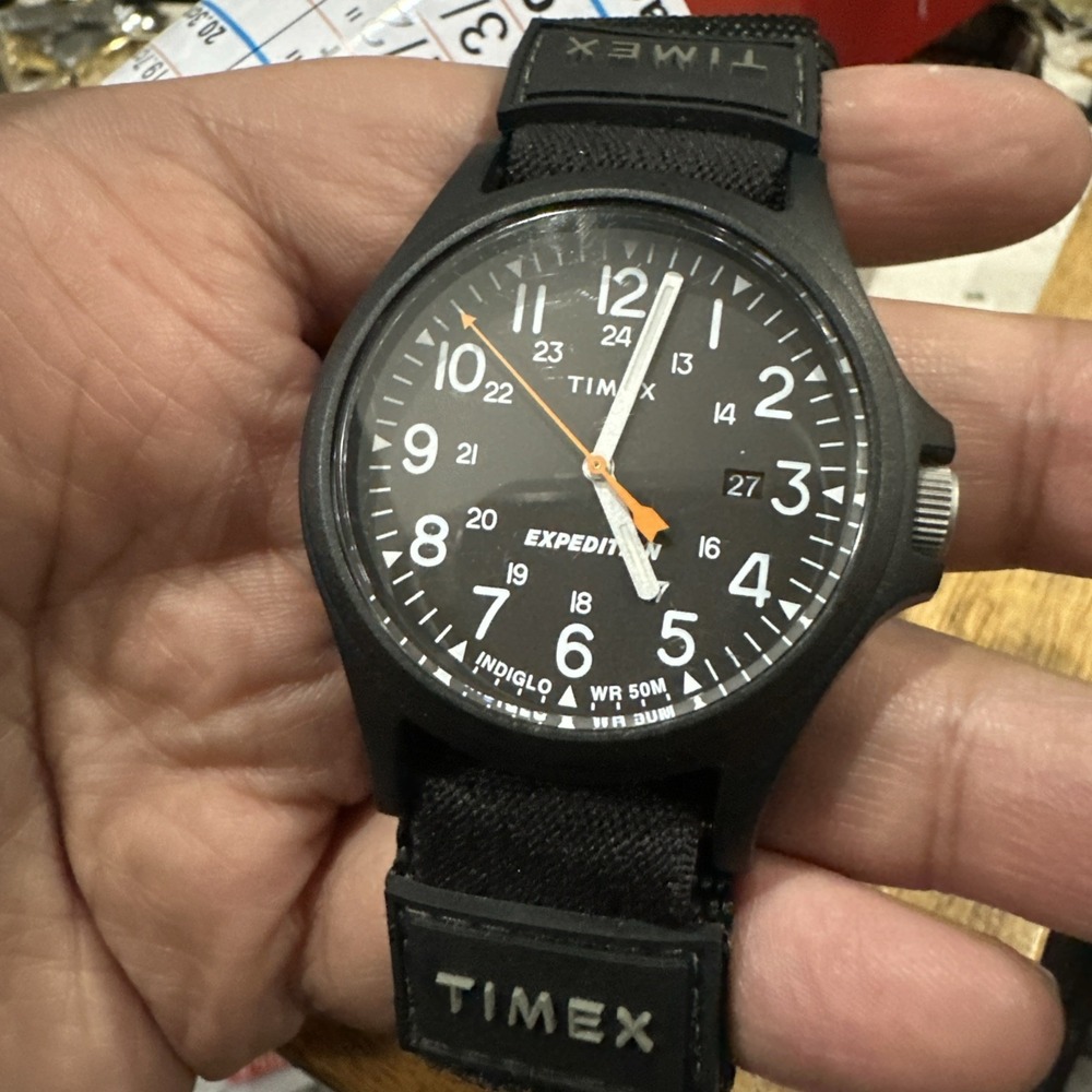 Timex Men's Expedition Indiglo Acadia Black Watch 41mm TW4B238009J Running